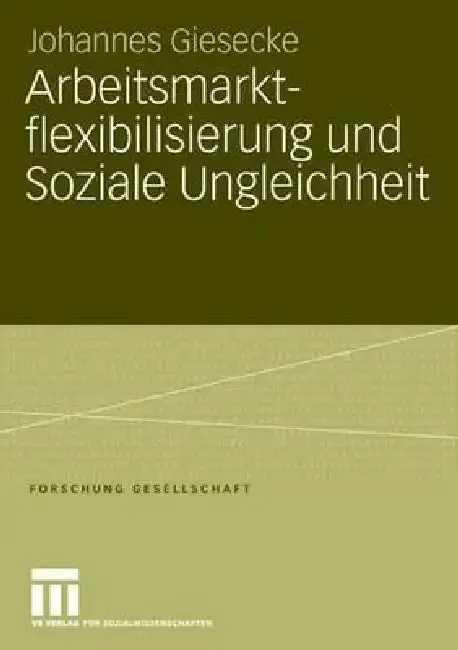 Cover of Arbeitsmarktflexibilisierung Und Soziale Ungleichheit