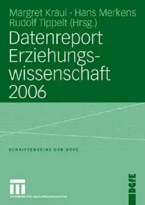 Cover of Datenreport Erziehungswissenschaft 2006