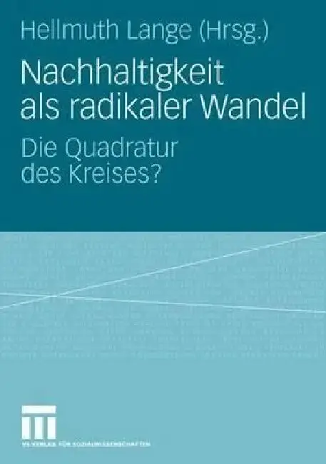 Cover of Nachhaltigkeit ALS Radikaler Wandel