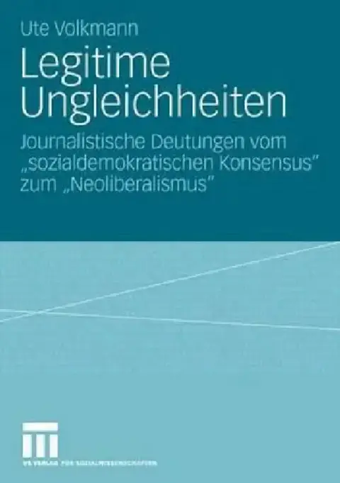 Cover of Legitime Ungleichheiten