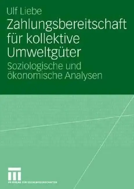 Cover of Zahlungsbereitschaft Für Kollektive Umweltgüter