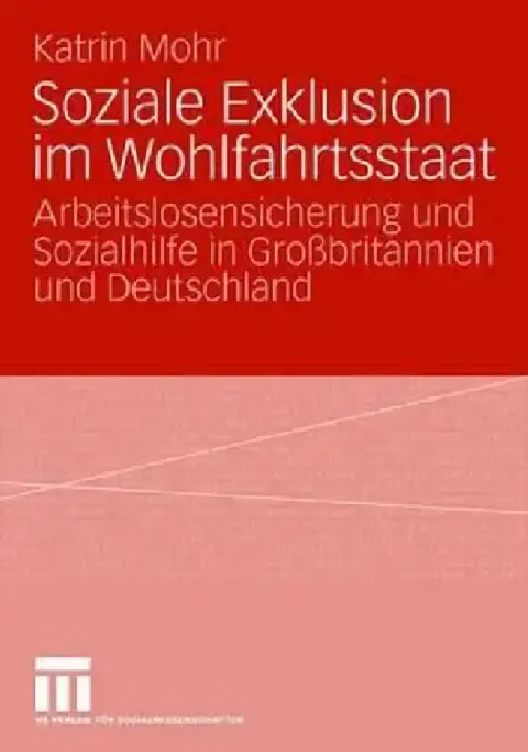 Cover of Soziale Exklusion Im Wohlfahrtsstaat