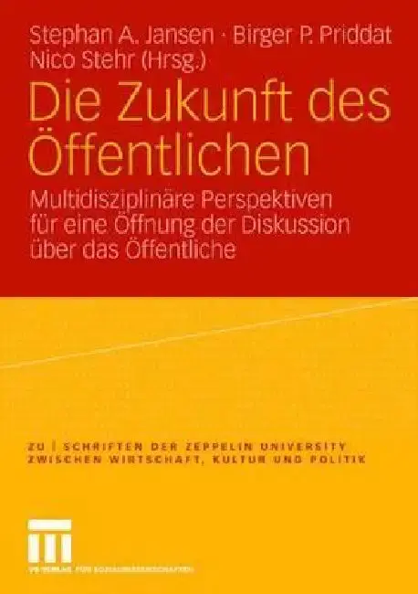 Cover of Die Zukunft Des Öffentlichen