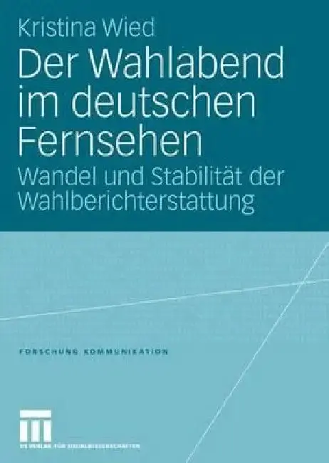 Cover of Der Wahlabend Im Deutschen Fernsehen