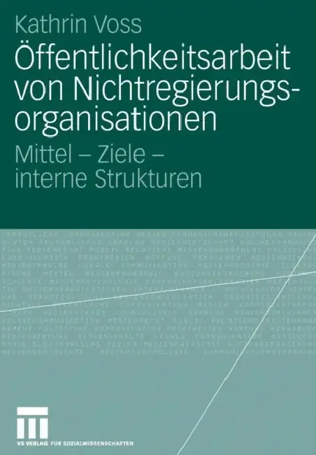 Cover of Öffentlichkeitsarbeit Von Nichtregierungsorganisationen