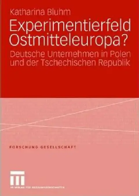 Cover of Experimentierfeld Ostmitteleuropa?