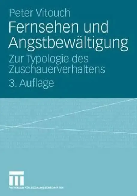 Cover of Fernsehen Und Angstbewältigung