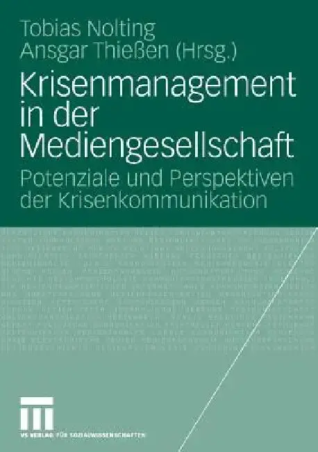Cover of Krisenmanagement in Der Mediengesellschaft