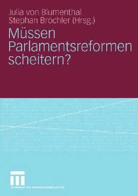 Cover of Müssen Parlamentsreformen Scheitern?