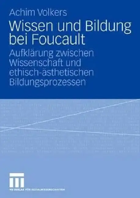 Cover of Wissen Und Bildung Bei Foucault