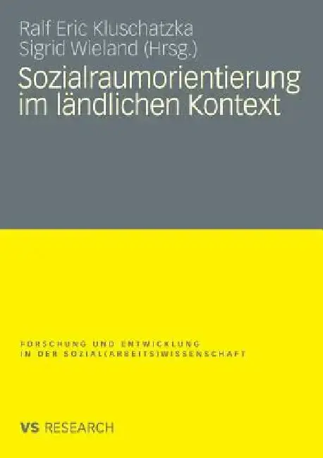 Cover of Sozialraumorientierung Im Ländlichen Kontext