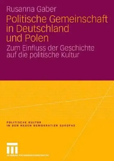 Cover of Politische Gemeinschaft in Deutschland Und Polen