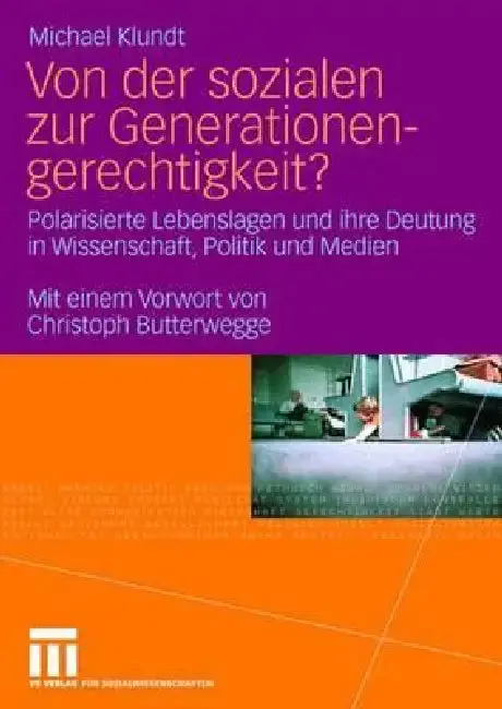 Cover of Von Der Sozialen Zur Generationengerechtigkeit?
