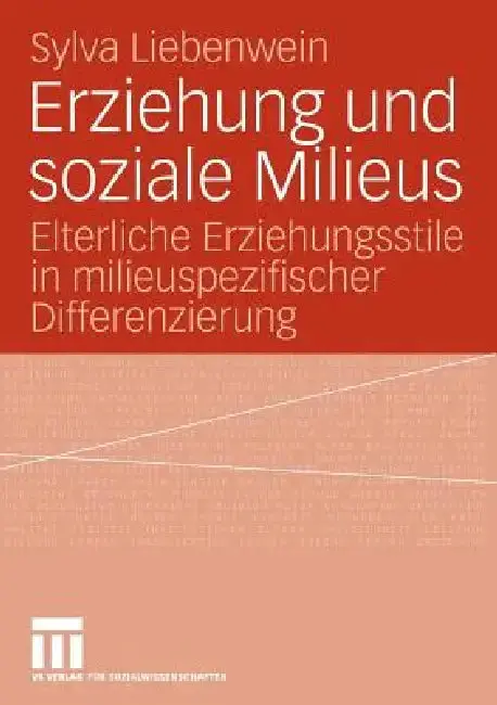 Cover of Erziehung Und Soziale Milieus