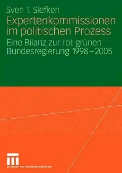 Cover of Expertenkommissionen Im Politischen Prozess
