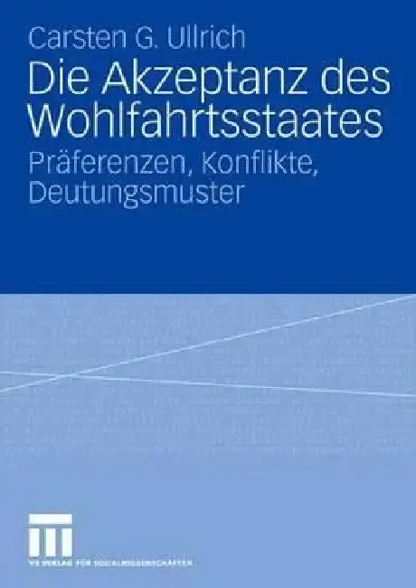 Cover of Die Akzeptanz Des Wohlfahrtsstaates