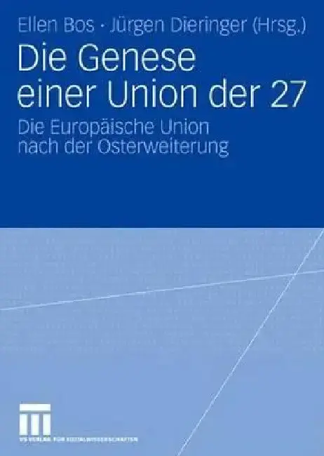 Cover of Die Genese Einer Union Der 27