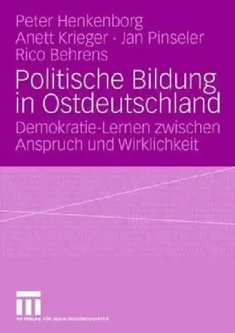 Cover of Politische Bildung in Ostdeutschland