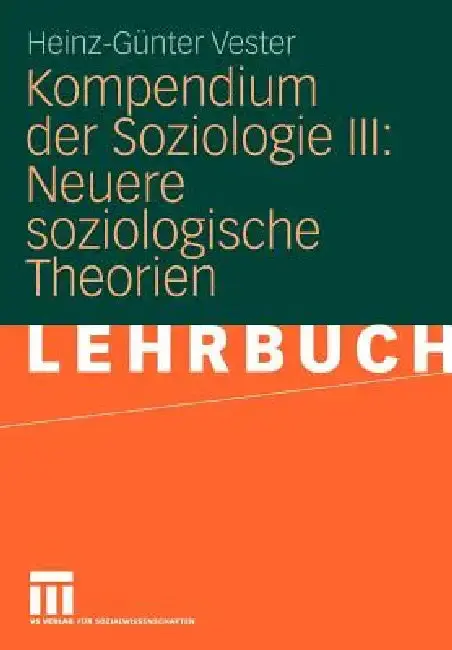 Cover of Kompendium Der Soziologie III