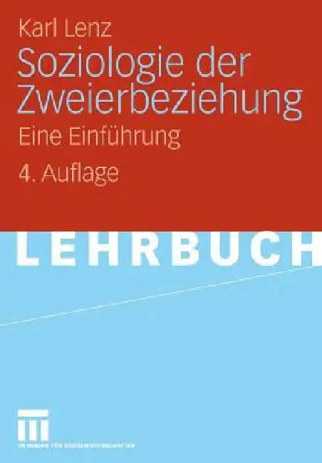 Cover of Soziologie Der Zweierbeziehung