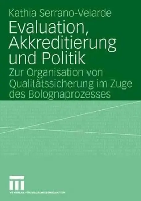 Cover of Evaluation, Akkreditierung Und Politik