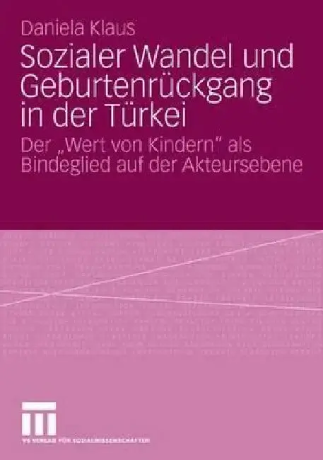 Cover of Sozialer Wandel Und Geburtenrückgang in Der Türkei