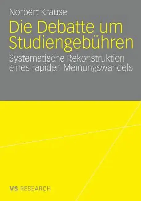 Cover of Die Debatte Um Studiengebühren