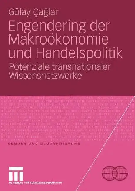 Cover of Engendering Der Makroökonomie Und Handelspolitik