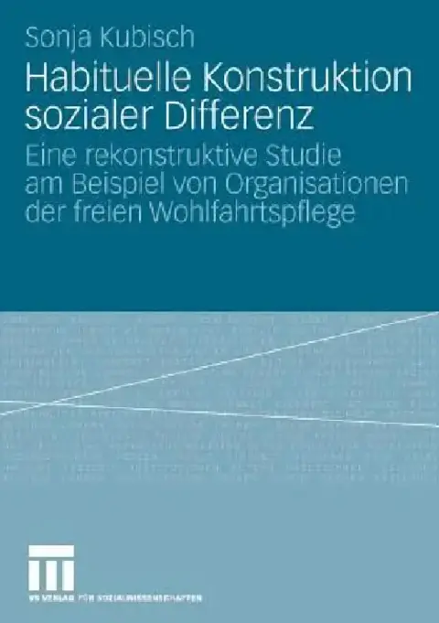 Cover of Habituelle Konstruktion Sozialer Differenz
