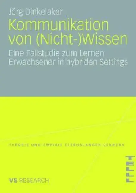 Cover of Kommunikation Von (Nicht-)Wissen