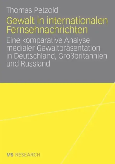 Cover of Gewalt in Internationalen Fernsehnachrichten