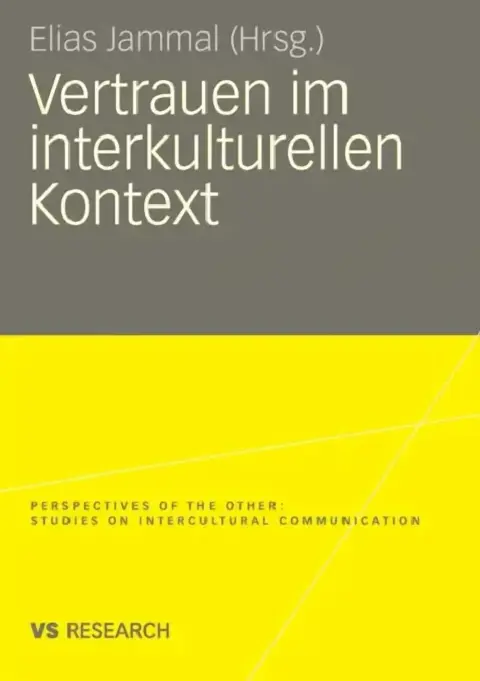 Cover of Vertrauen Im Interkulturellen Kontext