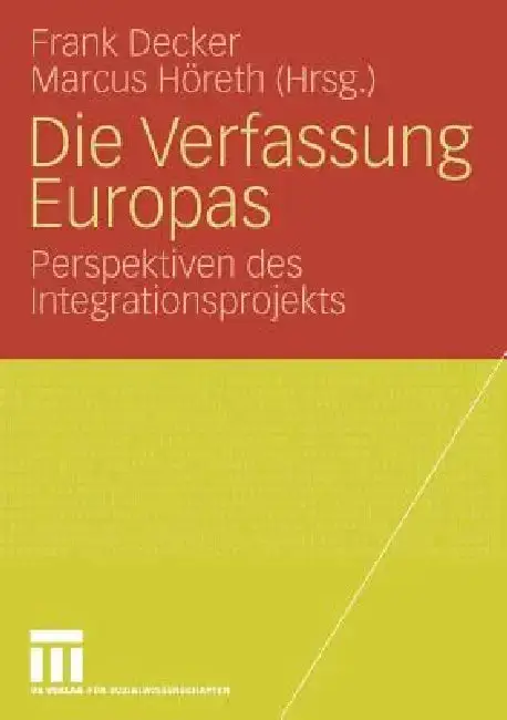 Cover of Die Verfassung Europas