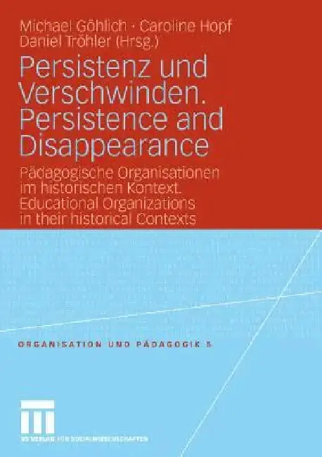 Cover of Persistenz Und Verschwinden. Persistence and Disappearance