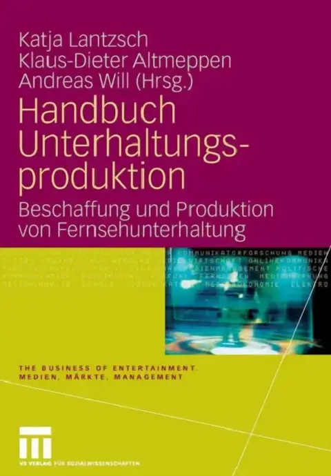 Cover of Handbuch Unterhaltungsproduktion