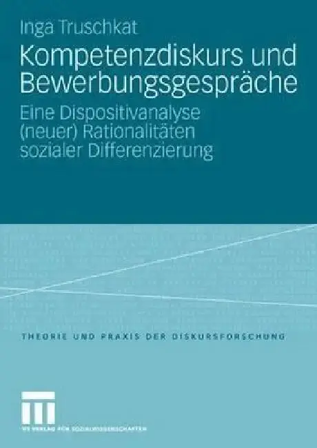 Cover of Kompetenzdiskurs Und Bewerbungsgespräche