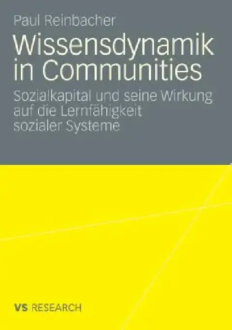 Cover of Wissensdynamik in Communities
