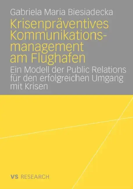 Cover of Krisenpräventives Kommunikationsmanagement Am Flughafen