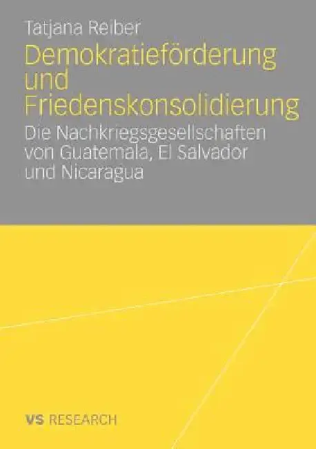 Cover of Demokratieförderung Und Friedenskonsolidierung