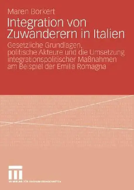 Cover of Integration Von Zuwanderern in Italien