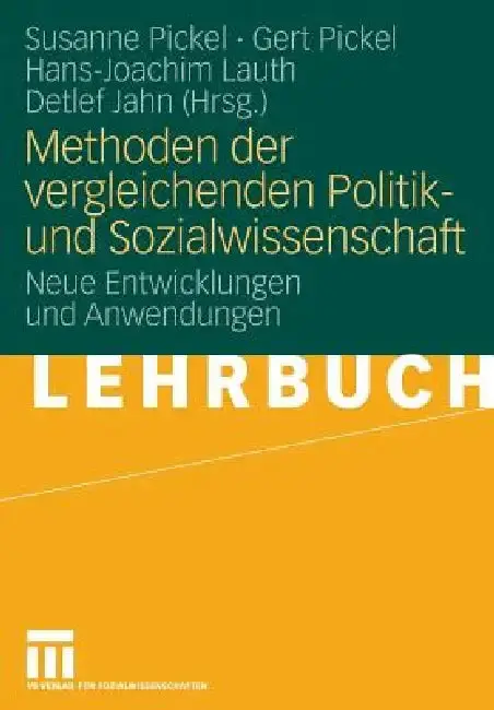 Cover of Methoden Der Vergleichenden Politik- Und Sozialwissenschaft