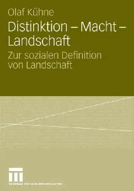 Cover of Distinktion - Macht - Landschaft