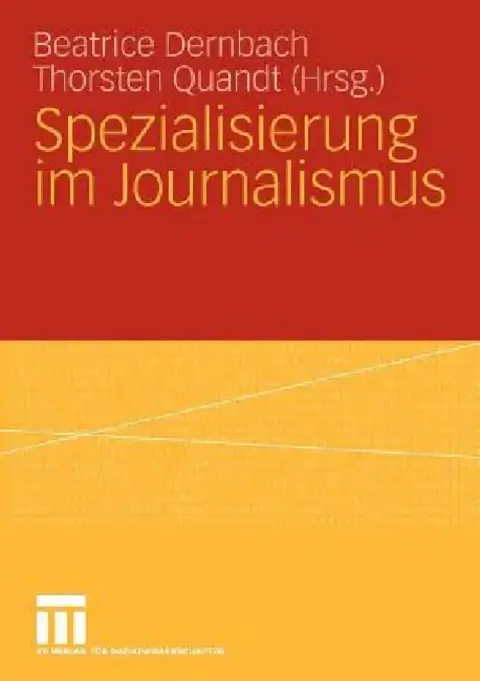 Cover of Spezialisierung Im Journalismus