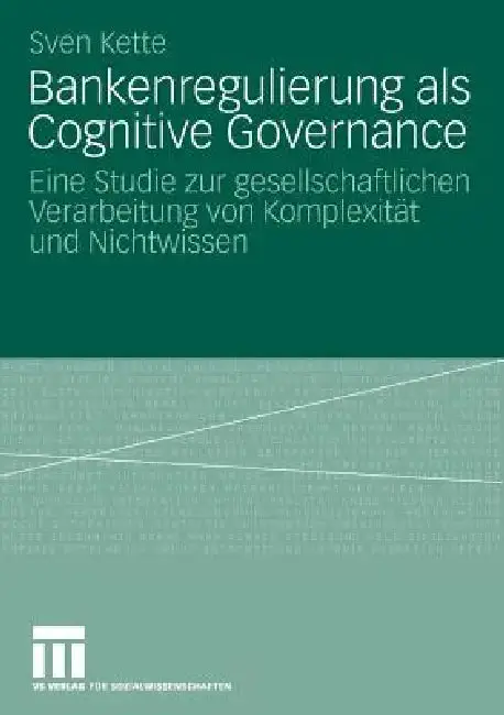 Cover of Bankenregulierung ALS Cognitive Governance