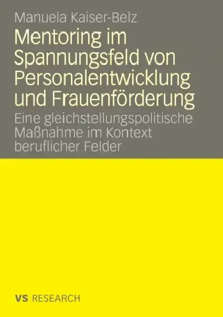 Cover of Mentoring Im Spannungsfeld Von Personalentwicklung Und Frauenförderung