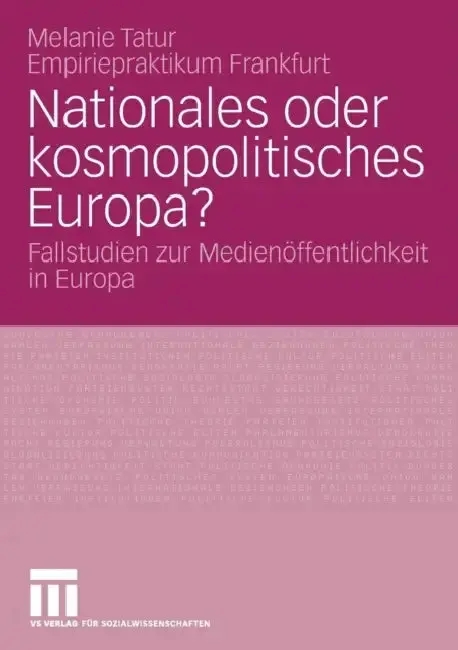 Cover of Nationales Oder Kosmopolitisches Europa?