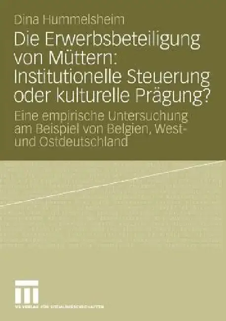 Cover of Die Erwerbsbeteiligung Von Müttern