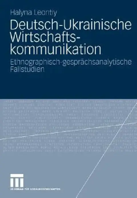 Cover of Deutsch-Ukrainische Wirtschaftskommunikation