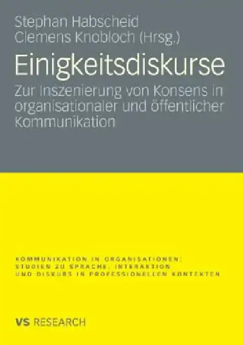 Cover of Einigkeitsdiskurse