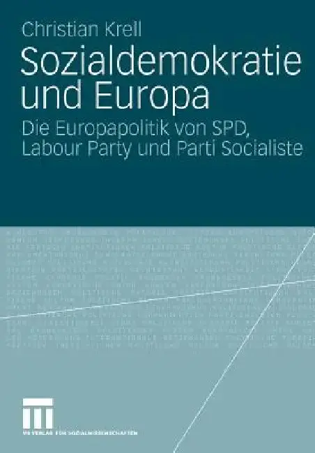 Cover of Sozialdemokratie Und Europa